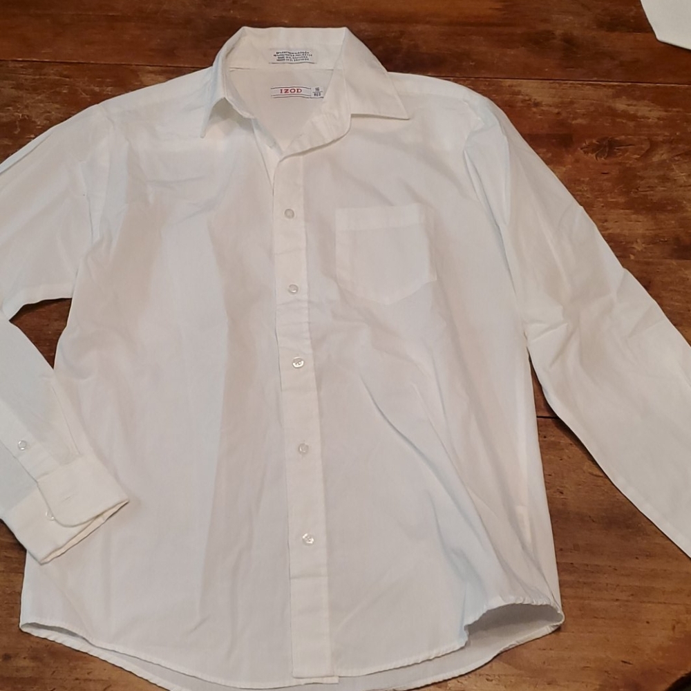 Izod white dress shirt